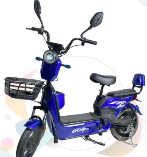 صورة دراجة كهربائية بمقعدين وسلة